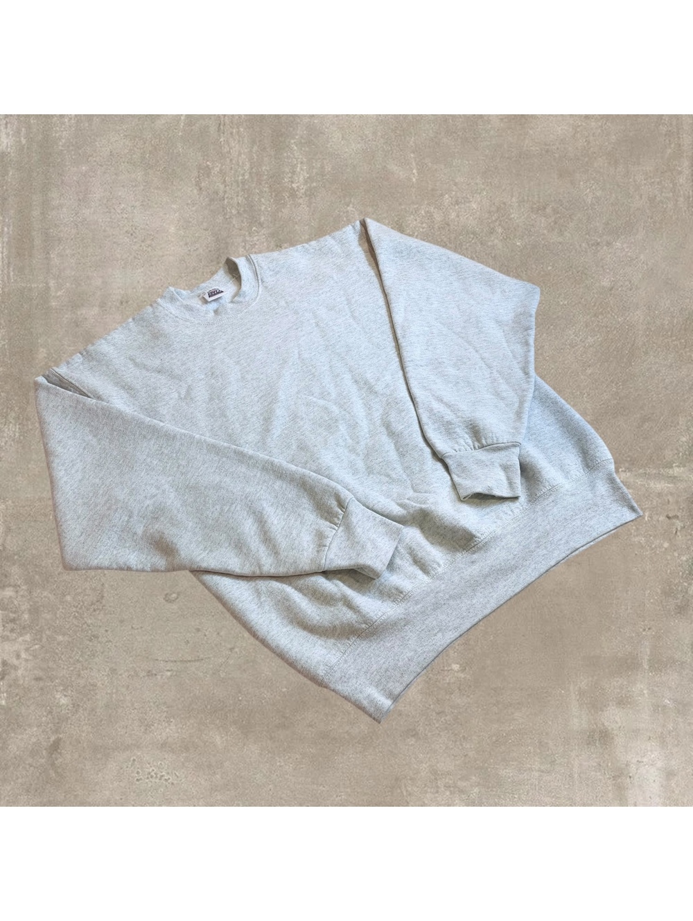Vintage BVD Crewneck Sweatshirt Mens L Light Gray Heather Made In USA Basic